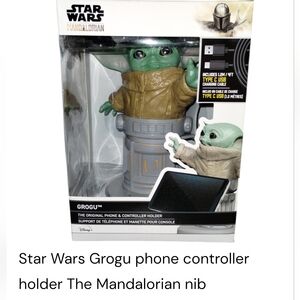 Disney Star Wars Grogu The Mandalorian Phone Controller Holder Cable Guys Nib